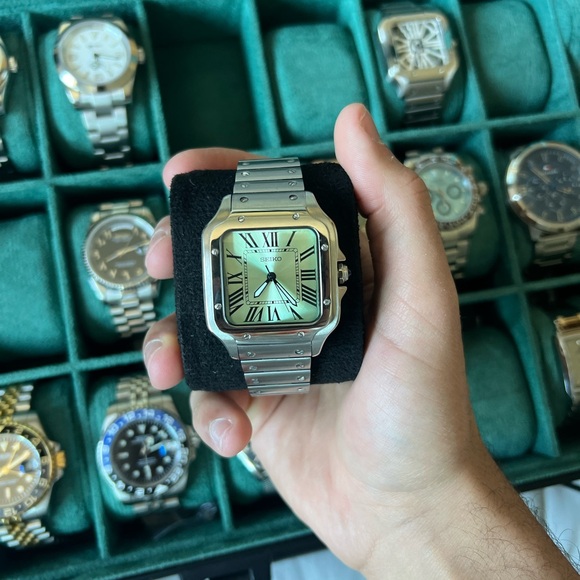 Seiko Mod: Santos Light Green - Picture 7 of 7